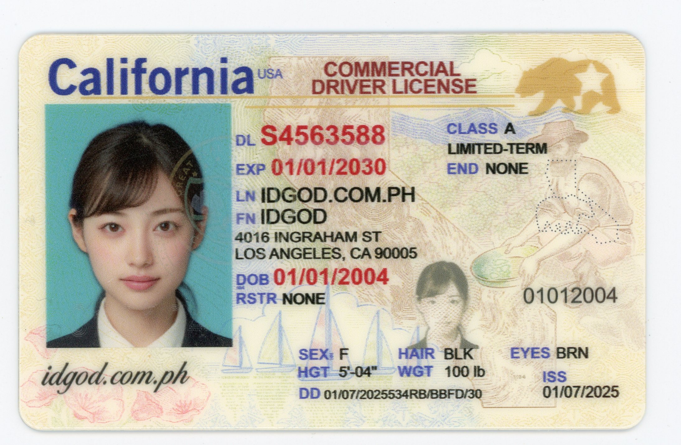 CDL California Polycarbonate - Official State Material CDL