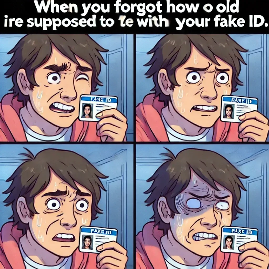 Superhero fake ID meme